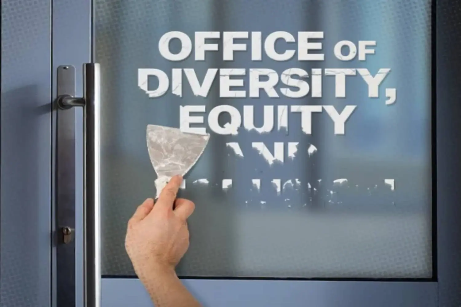 New Project - 2025-04-22T123040.132 A person is holding a spatula in front of the words office of diversity equity.