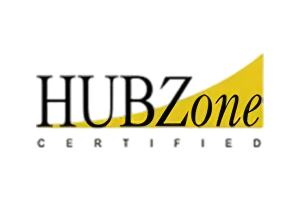 A green background with the word hubzone written in black.